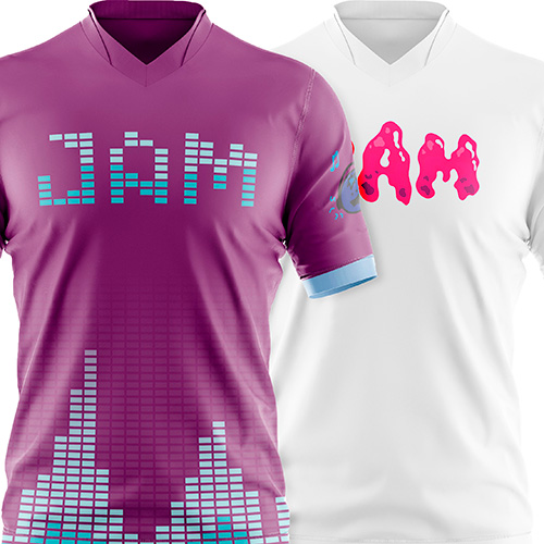 A light and dark jersey for Saskatoon Jam: a competitive ultimate frisbee team